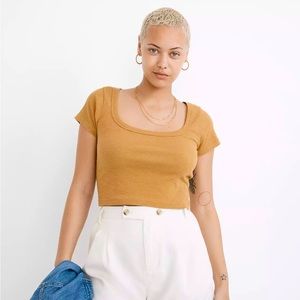 Madewell westville cropped tee